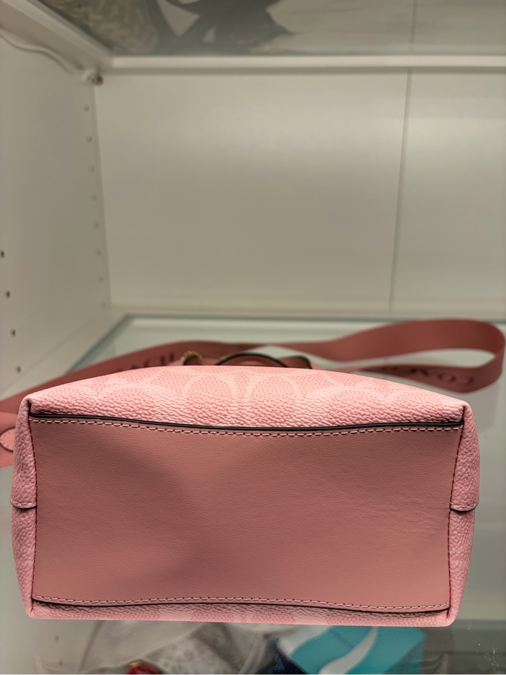 Coach Mini City Tote in Powder Pink w/Crossbody Strap - Picture 10 of 16
